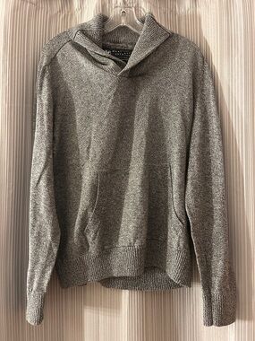 Marc Ecko Men's Heather Gray Crewneck Hoodie Sweater